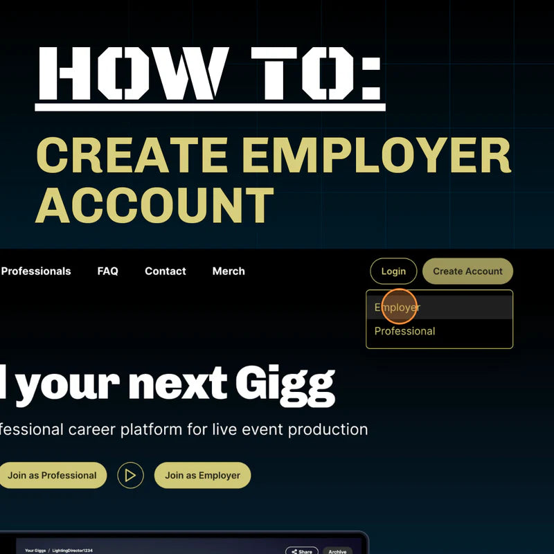 How to Create a Giggs Employer Account